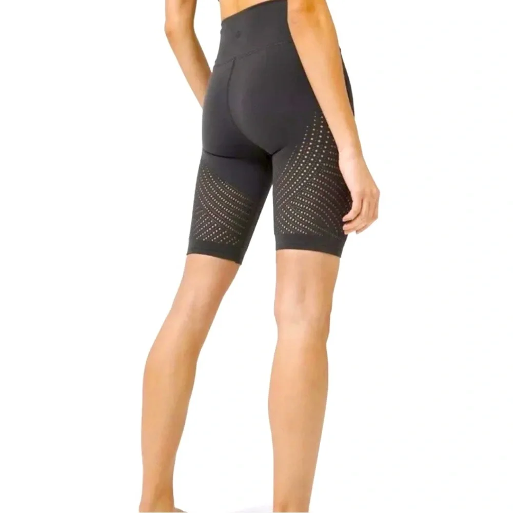 Lululemon Reveal HR Short Digi Rain Charcoal Grey Size 2 High Rise Shorts - Picture 7 of 12